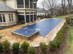 best pool cover - custom cover on pool and hot tub