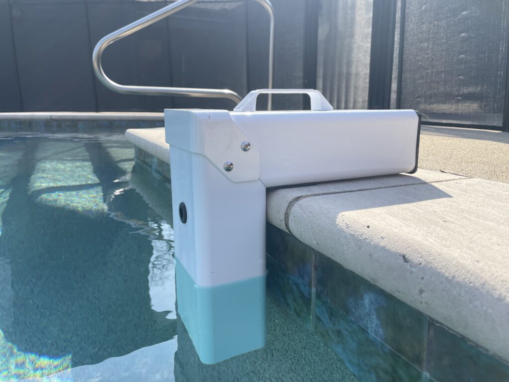 pool alarm for added child safety in residential swimming pool