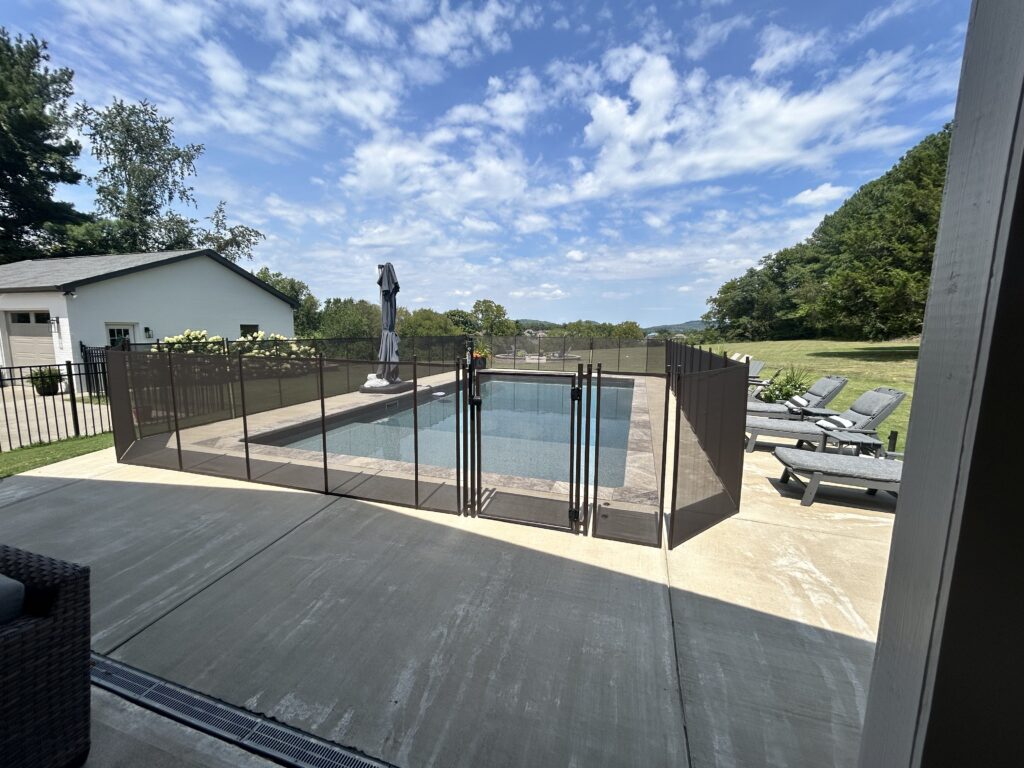 Pool safety fence installation in Middle Tennessee