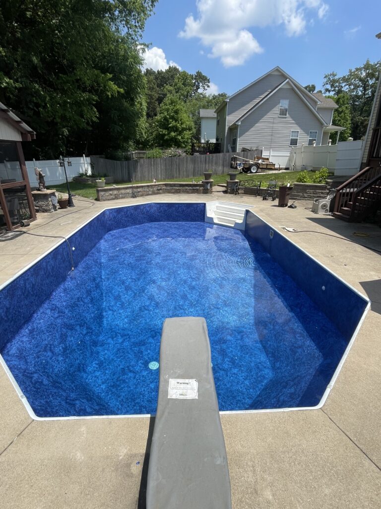 Pool Liner Installation Sango TN Pleasant View,TN “High-quality vinyl pool liner installed by experts” “Custom pool cover installed on a residential swimming pool in Columbia, TN”
