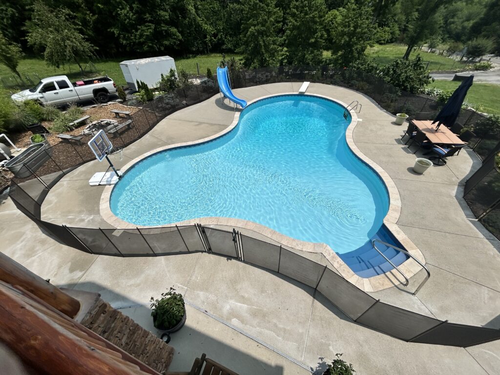 Pool Safety Fence Franklin back yard